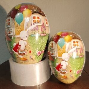 🍄 NWT SET OF VINTAGE EASTER EGGS